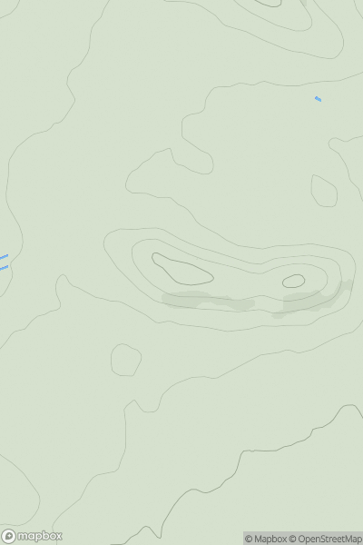 Thumbnail image for Long Hill [South Central England] [ST805325] showing contour plot for surrounding peak